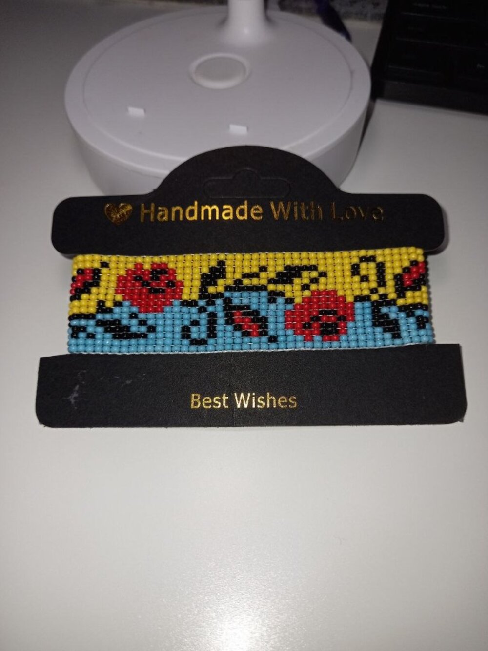 Traditional Ukrainian Floral Beaded Loom Bracelet